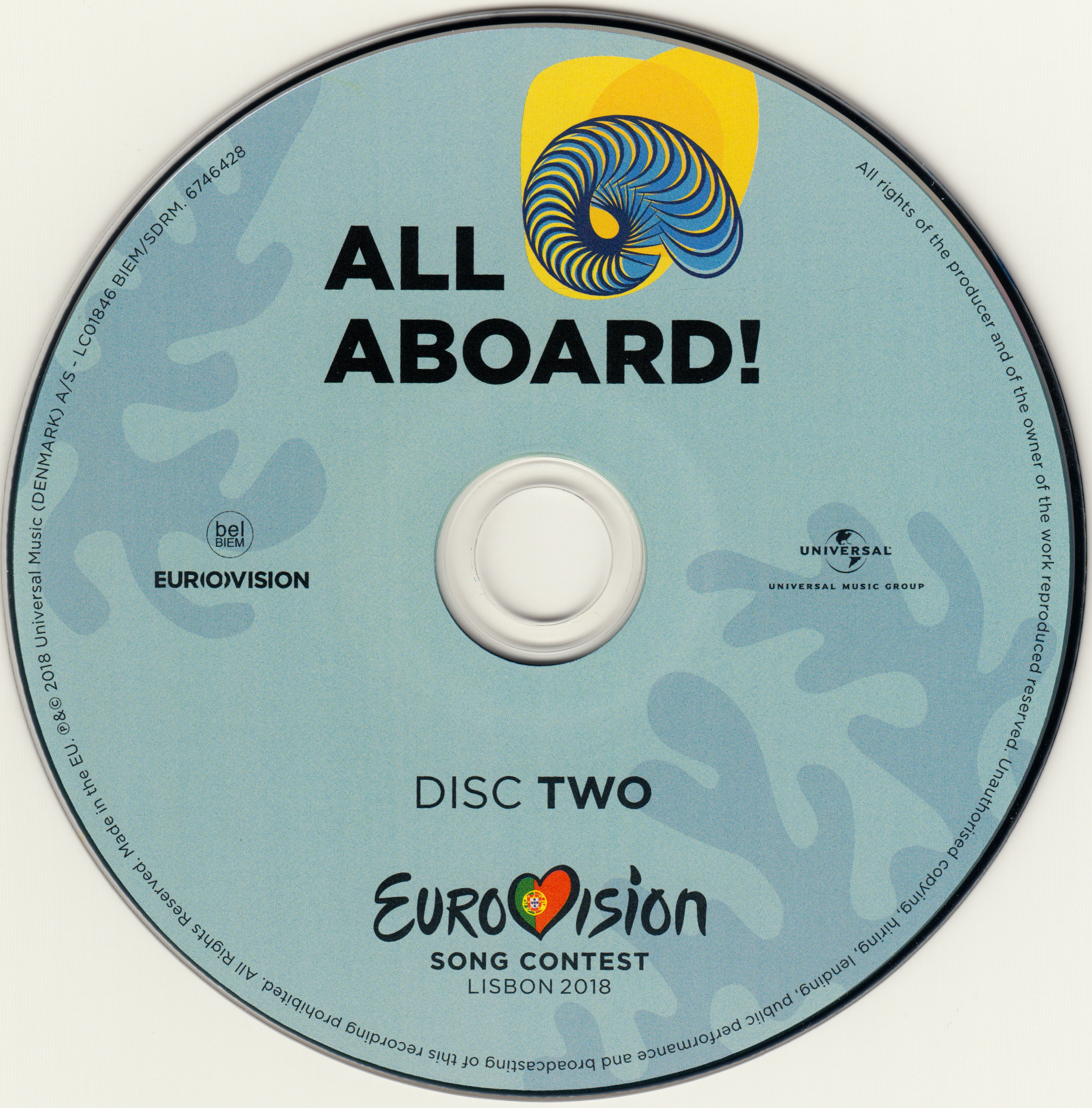 Eurovision Song Contest 2018; Lisbon all Aboard : CD1